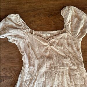 Elegant Cream cottagecore dress